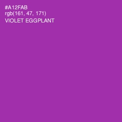#A12FAB - Violet Eggplant Color Image